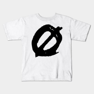 Dark and Gritty letter O from the alphabet Kids T-Shirt